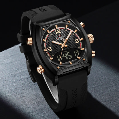 Reloj Naviforce Hombre Silicona Digital Militar