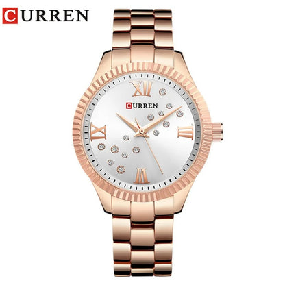 Reloj Curren 9009 Mujer Acero Japonés