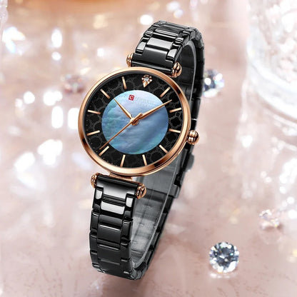 Reloj Curren Mujer Acero Japonés Clásico