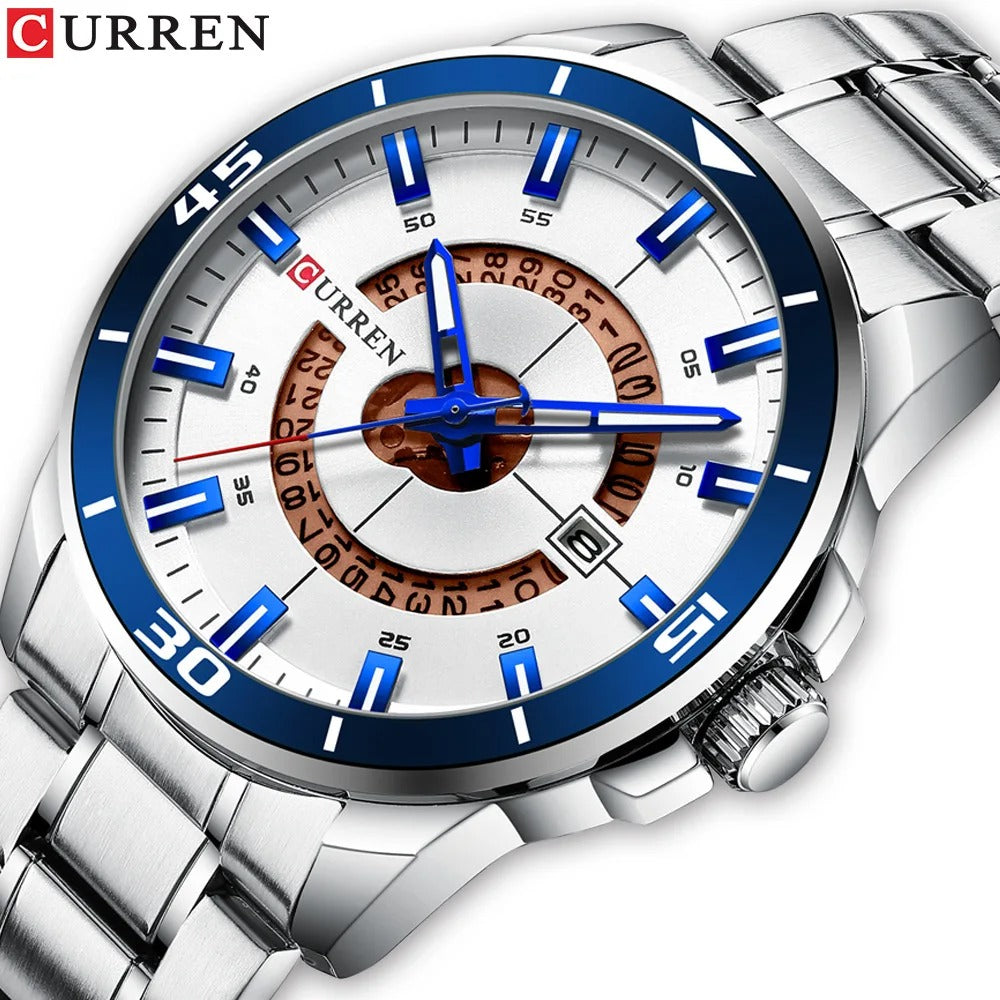 Reloj Curren 8359 Hombre Acero Esfera Grande