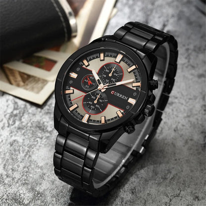 Reloj Curren 8274 Hombre Acero Tres Esferas