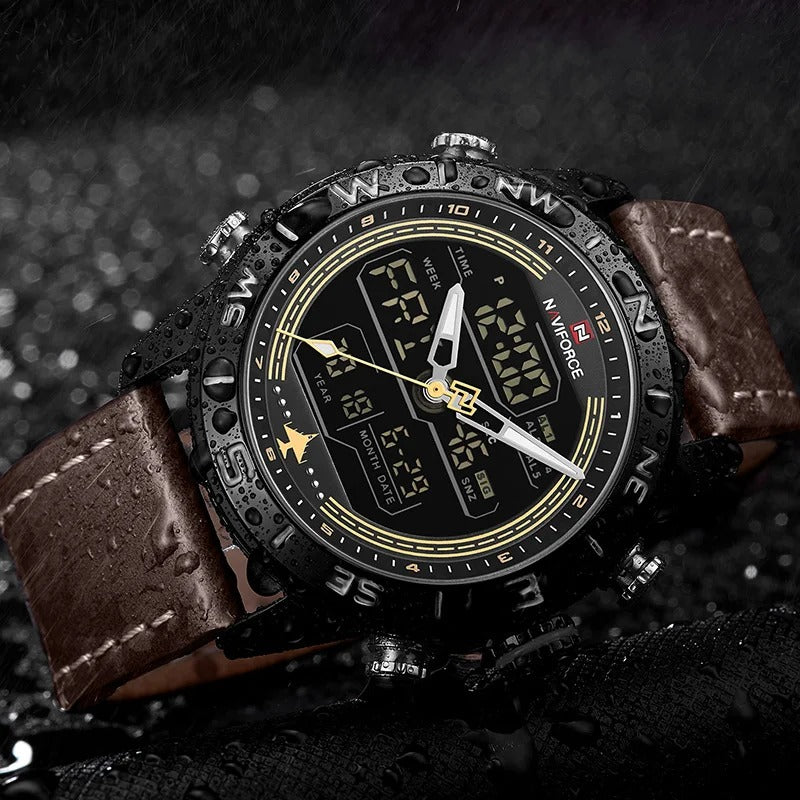 Reloj Naviforce NF9144 Hombre Cuero Doble Pantalla — vista 9 | Foucault Relojes