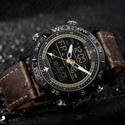 Reloj Naviforce NF9144 Hombre Cuero Doble Pantalla — vista 9 | Foucault Relojes