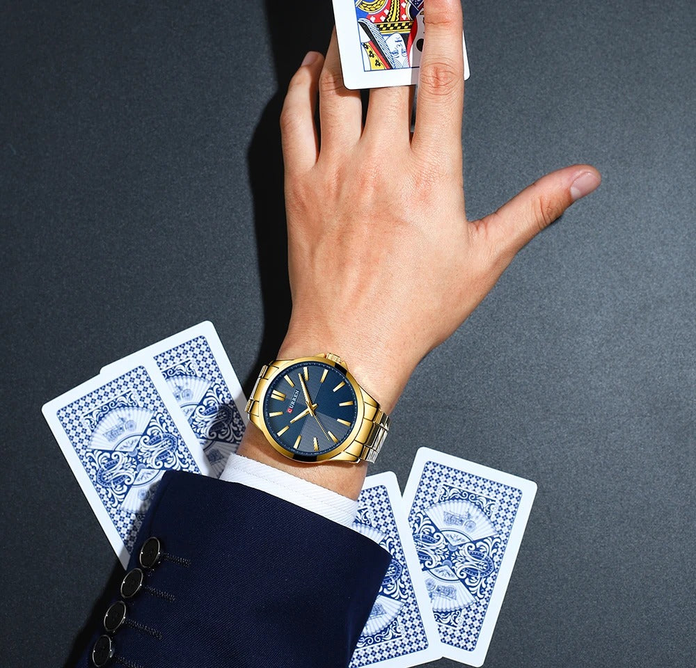 Reloj Curren Hombre Acero Malla Elegante — vista 10 | Foucault Relojes