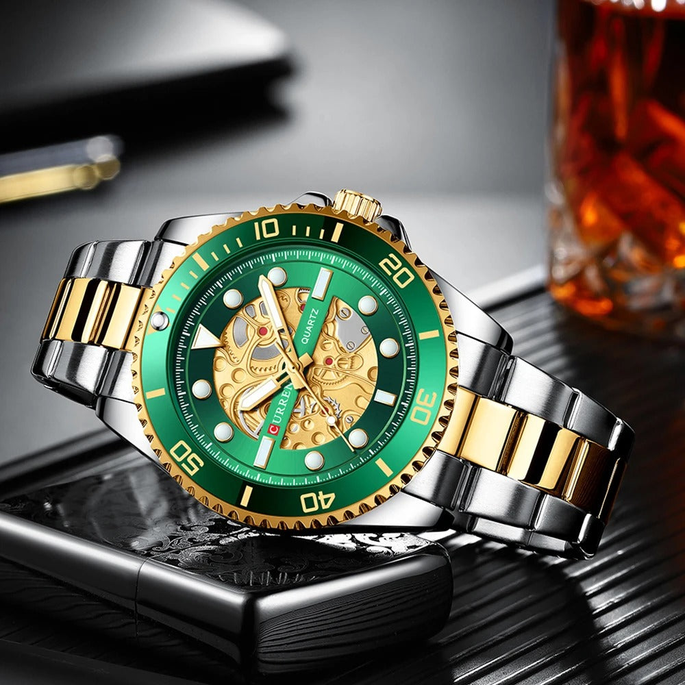 Reloj Curren 8412 Hombre Acero Esfera 3D