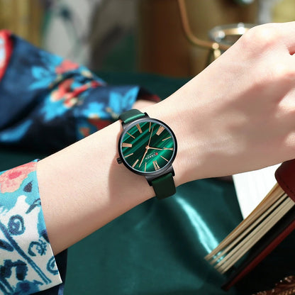 Reloj Curren 9076 Mujer Cuero Genuino