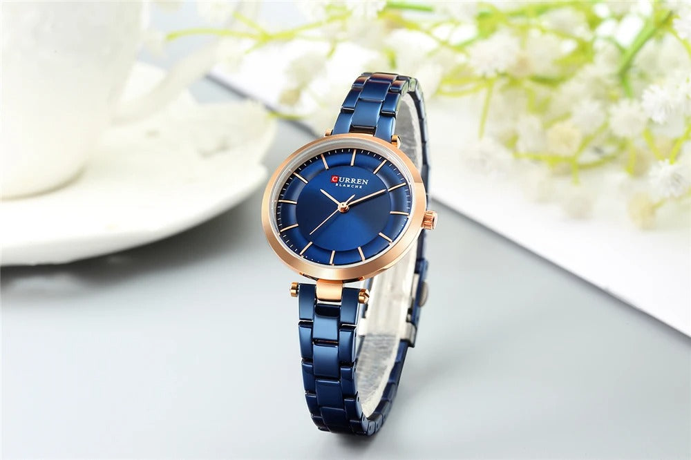 Reloj Curren 9054 Mujer Acero Creativo