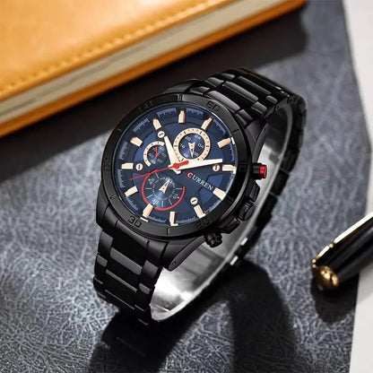 Reloj Curren 8275 Hombre Acero Tres Esferas