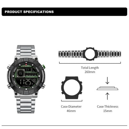 Reloj Naviforce NF9241S Hombre Acero Digital