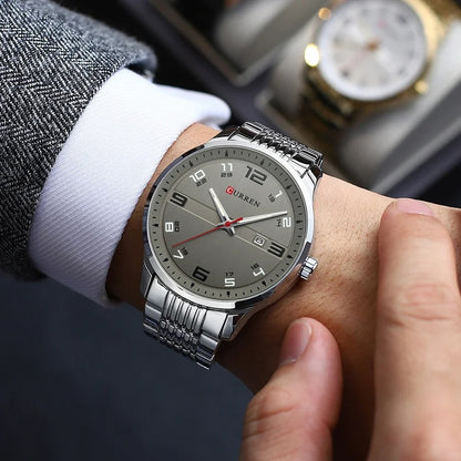 Reloj Curren 8411 Hombre Acero Calendario