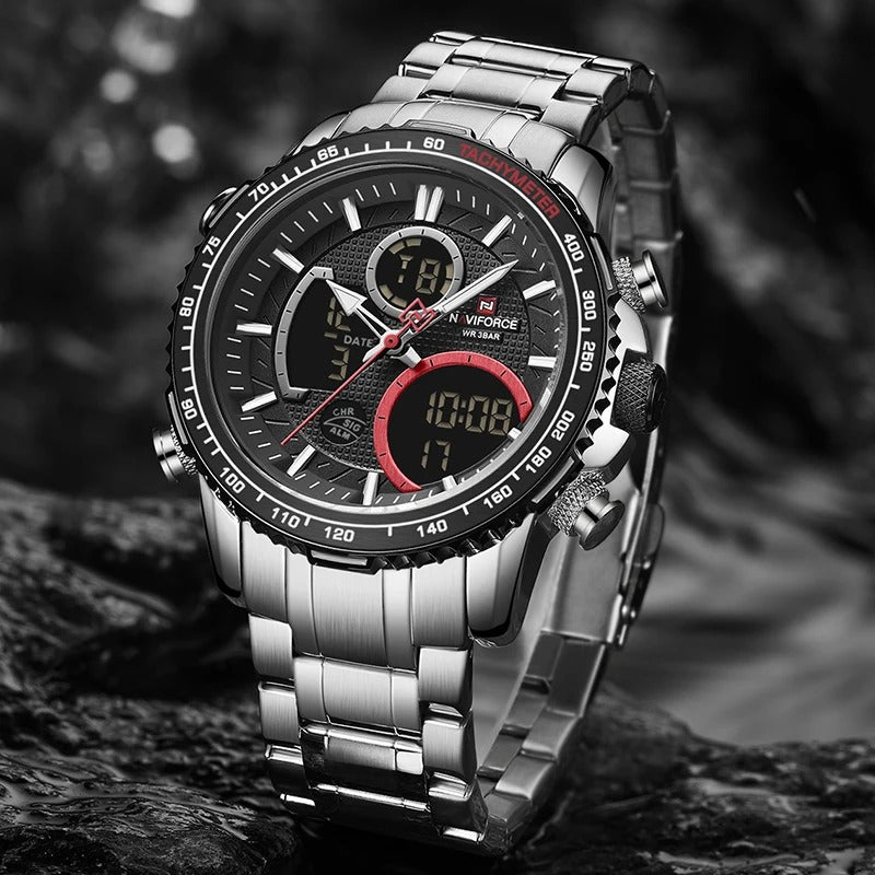 Reloj Naviforce NF9182 Hombre Acero Fase Lunar