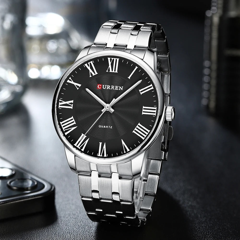 Reloj Curren Hombre Acero Ultrafino Retro