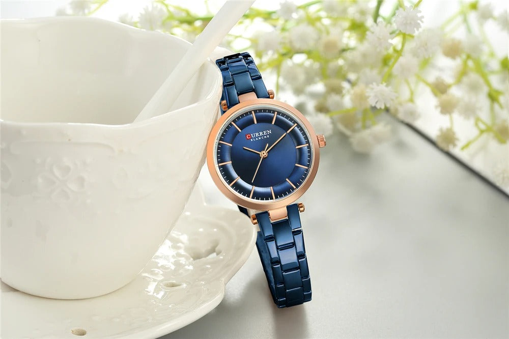 Reloj Curren 9054 Mujer Acero Creativo
