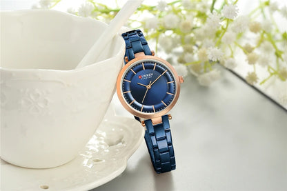 Reloj Curren 9054 Mujer Acero Creativo