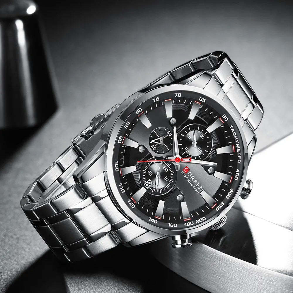 Reloj Curren Hombre Acero Seis Agujas