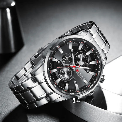 Reloj Curren Hombre Acero Seis Agujas
