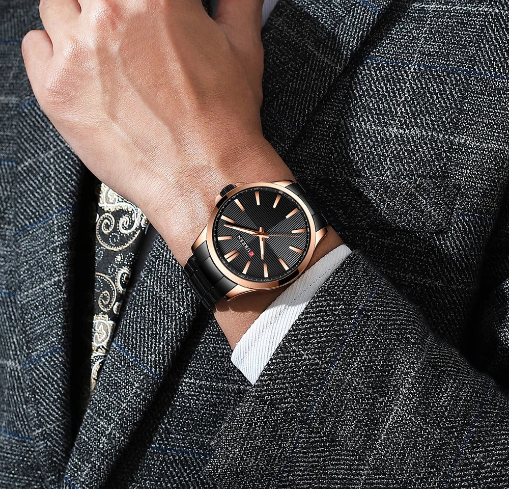 Reloj Curren Hombre Acero Malla Elegante — vista 11 | Foucault Relojes