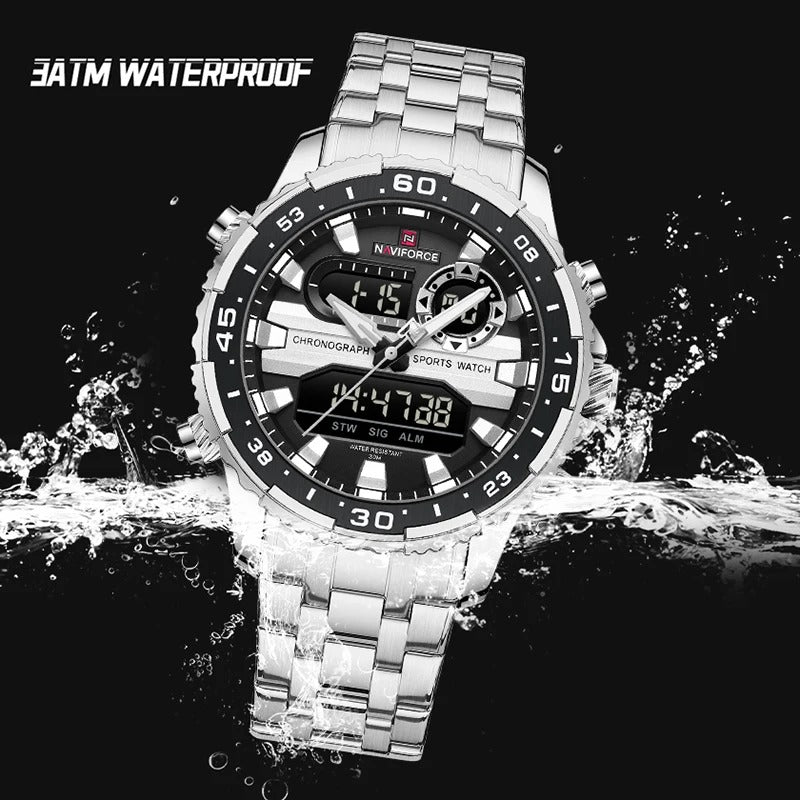 Reloj Naviforce Hombre Acero Analógico Digital