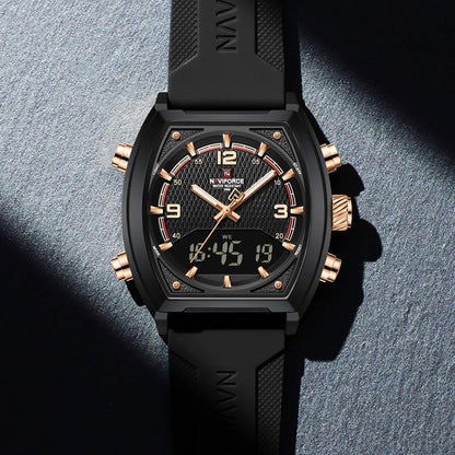 Reloj Naviforce Hombre Silicona Digital Militar