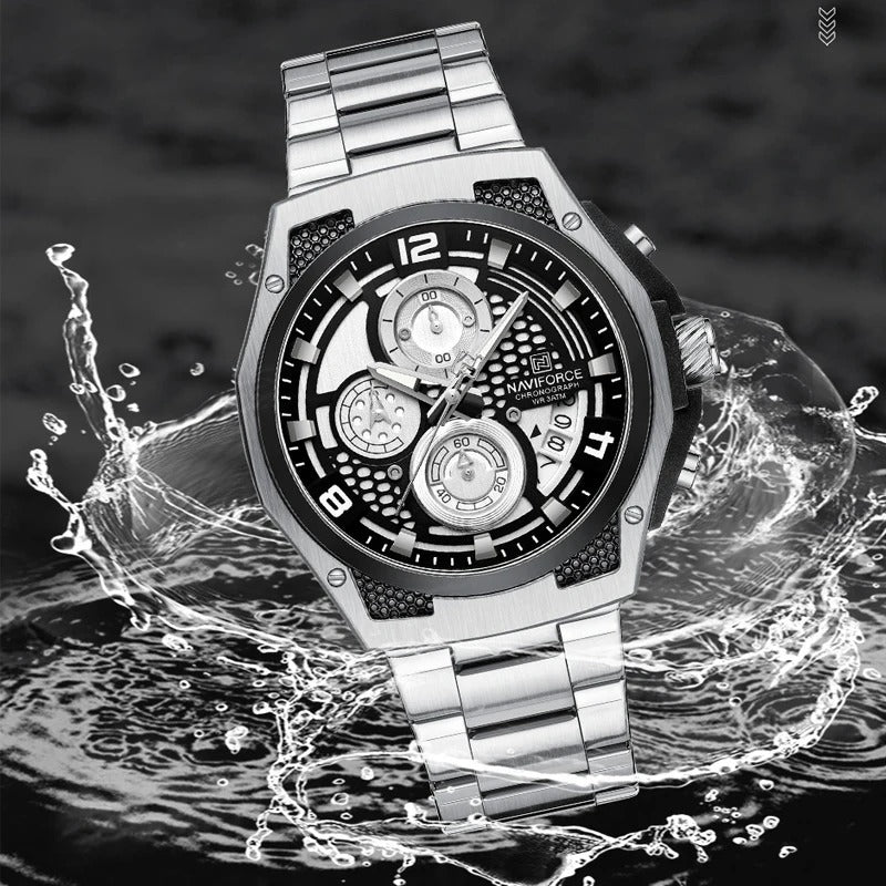Reloj Naviforce NF8051S Hombre Acero Cronógrafo