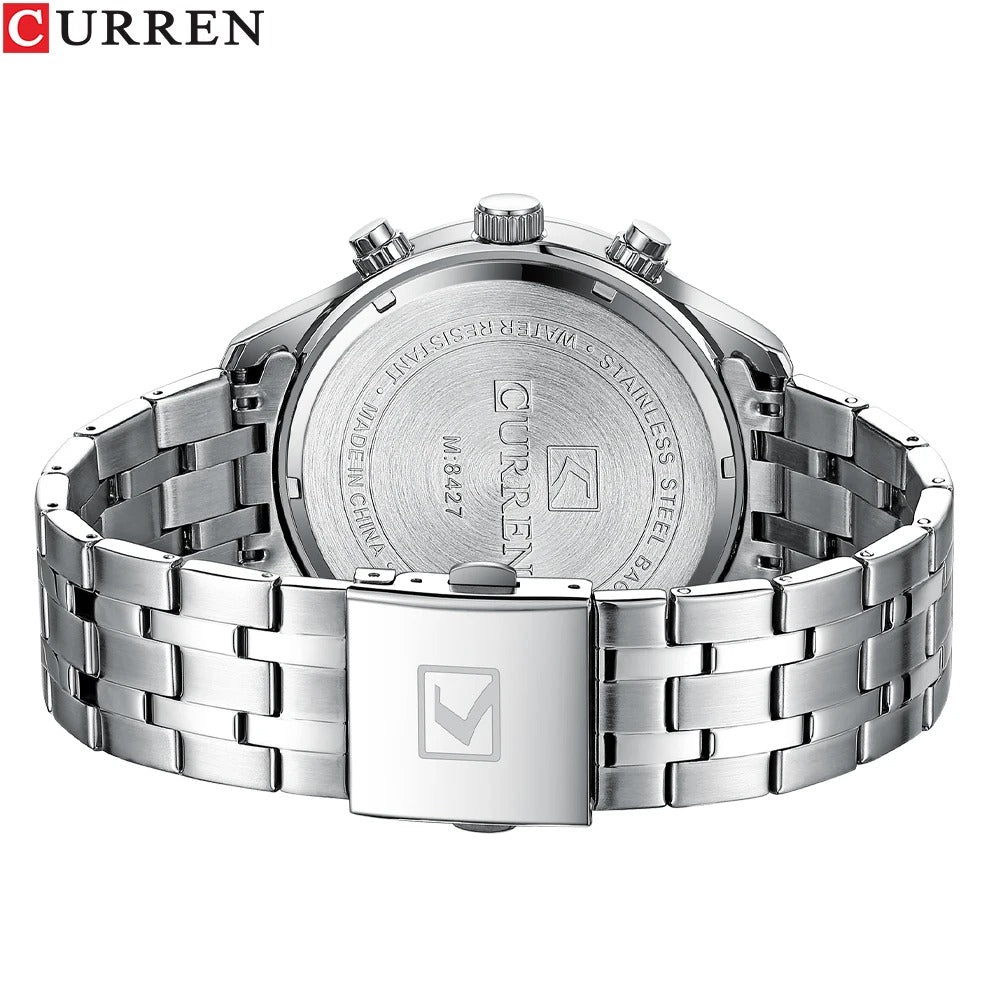 Reloj Curren Hombre Acero Cronógrafo Romano