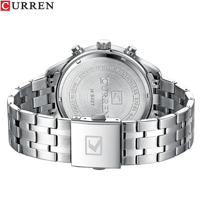 Reloj Curren Hombre Acero Cronógrafo Romano