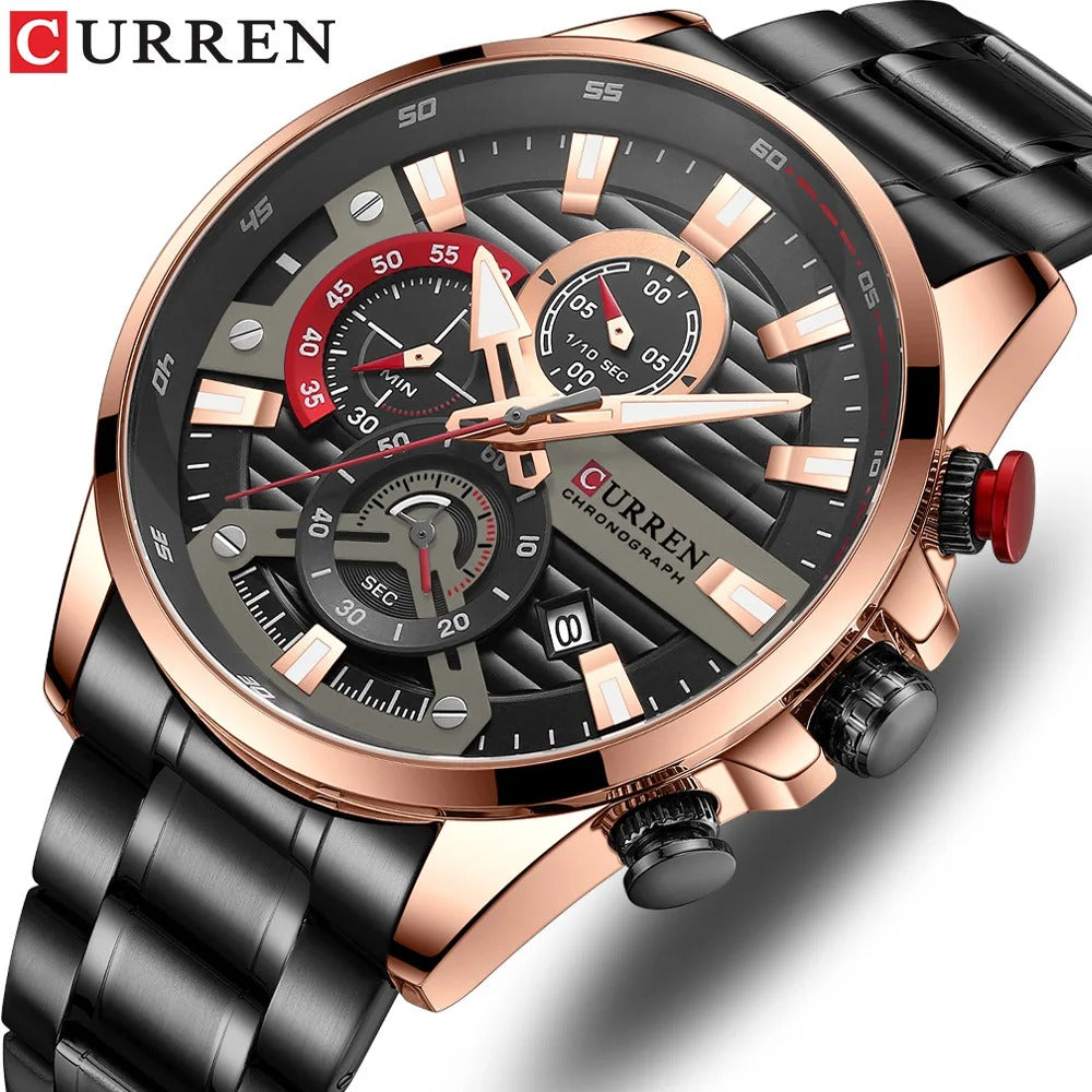 Reloj Curren 8415 Hombre Acero Calendario