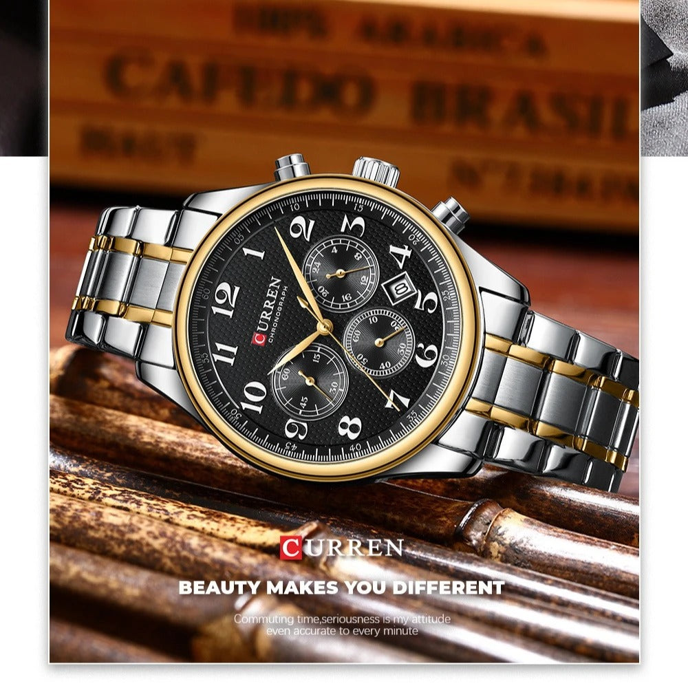 Reloj Curren 8466 Hombre Acero Ejecutivo