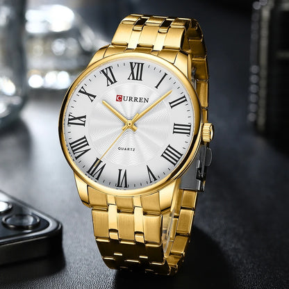 Reloj Curren Hombre Acero Ultrafino Retro