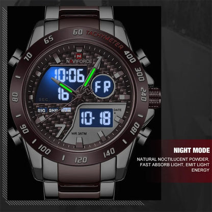 Reloj Naviforce NF9171 Hombre Acero Doble Pantalla