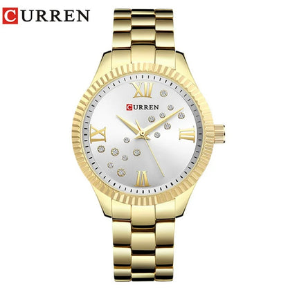 Reloj Curren 9009 Mujer Acero Japonés