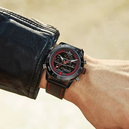 Reloj Naviforce NF9144 Hombre Cuero Doble Pantalla — vista 10 | Foucault Relojes