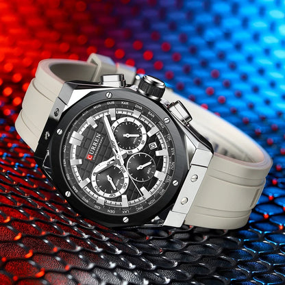 Reloj Curren Hombre Silicona Militar Luminoso