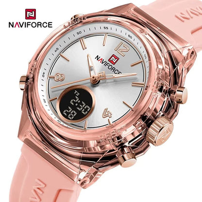 Reloj Naviforce Mujer Digital Silicona 5ATM