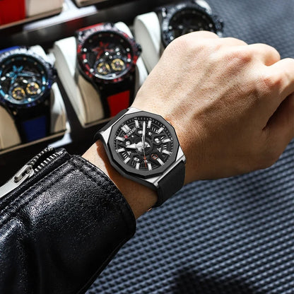 Reloj Curren Hombre Silicona Multifunción
