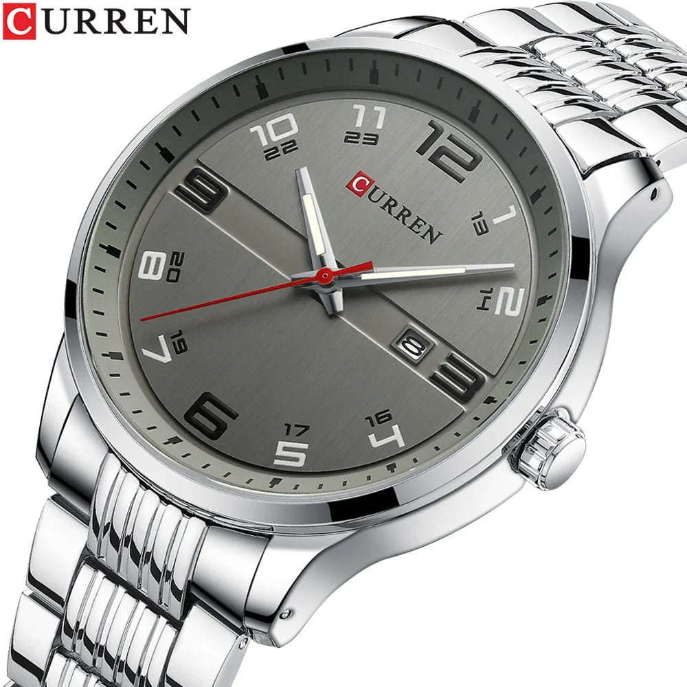 Reloj Curren 8411 Hombre Acero Calendario