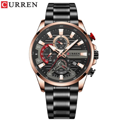 Reloj Curren 8415 Hombre Acero Calendario
