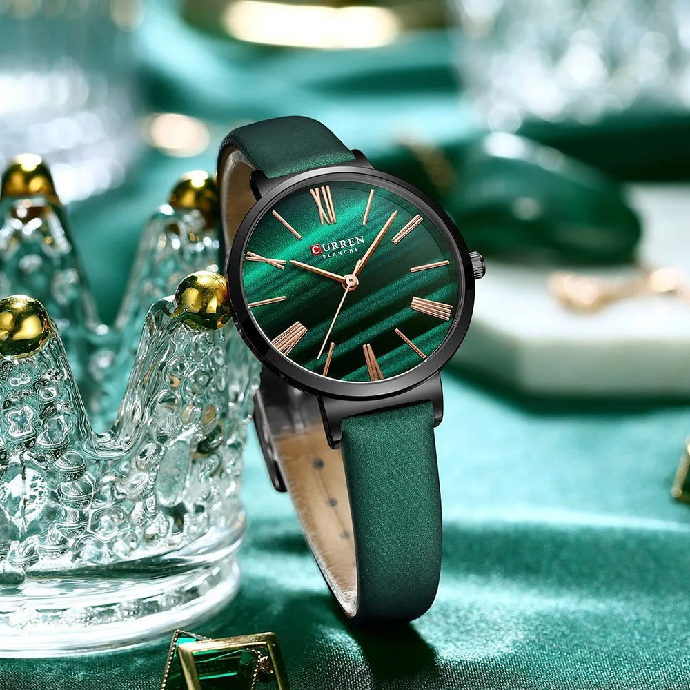 Reloj Curren 9076 Mujer Cuero Genuino