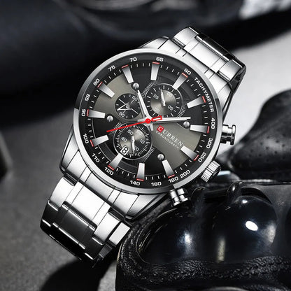 Reloj Curren Hombre Acero Seis Agujas