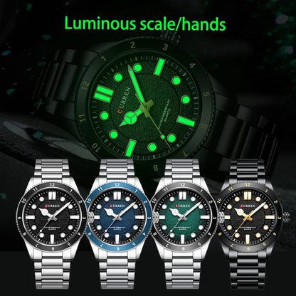 Reloj Curren 8450 Hombre Correa de Acero Verde