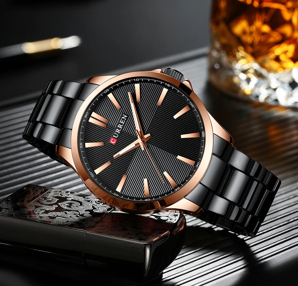 Reloj Curren Hombre Acero Malla Elegante — vista 12 | Foucault Relojes
