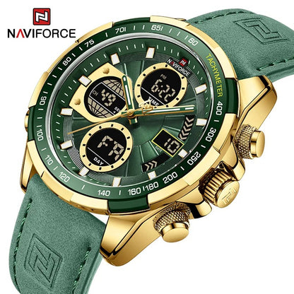 Reloj Naviforce NF9197L Hombre Cuero Doble Pantalla