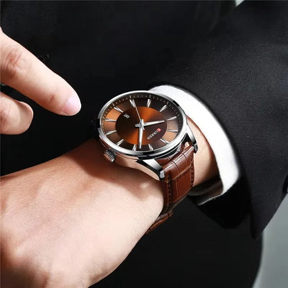 Reloj Curren 8365 Hombre Cuero Ejecutivo — vista 8 | Foucault Relojes