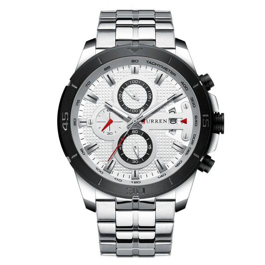 Reloj Curren 8337 Hombre Acero Multifunción