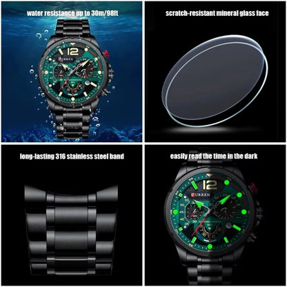 Reloj Curren 8395 Hombre Acero Cronógrafo