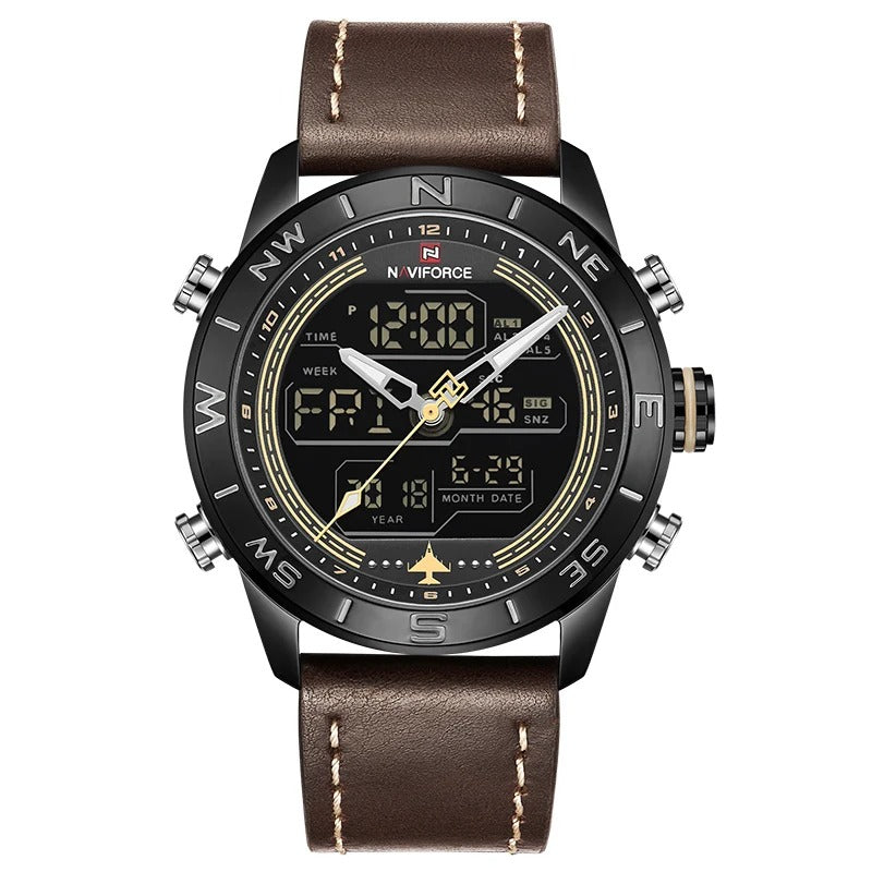 Reloj Naviforce NF9144 Hombre Cuero Doble Pantalla — vista 11 | Foucault Relojes