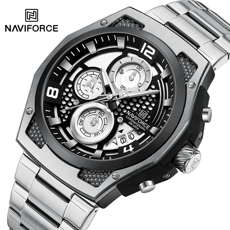 Reloj Naviforce NF8051S Hombre Acero Cronógrafo