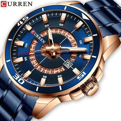 Reloj Curren 8359 Hombre Acero Esfera Grande