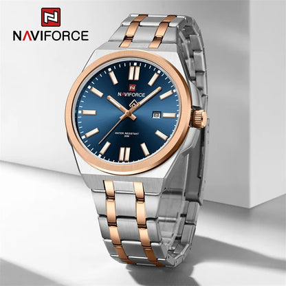 Reloj Naviforce Hombre Acero Luminoso Calendario