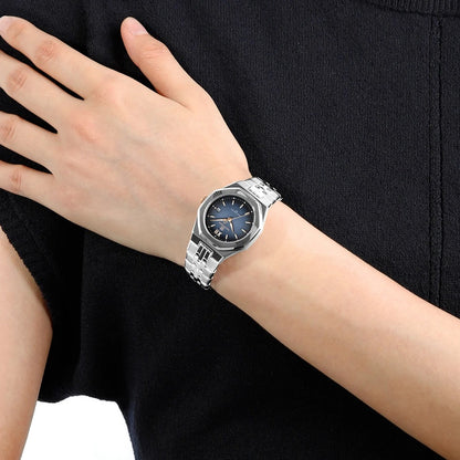 Reloj Naviforce Mujer Acero Cuadrado Luminoso